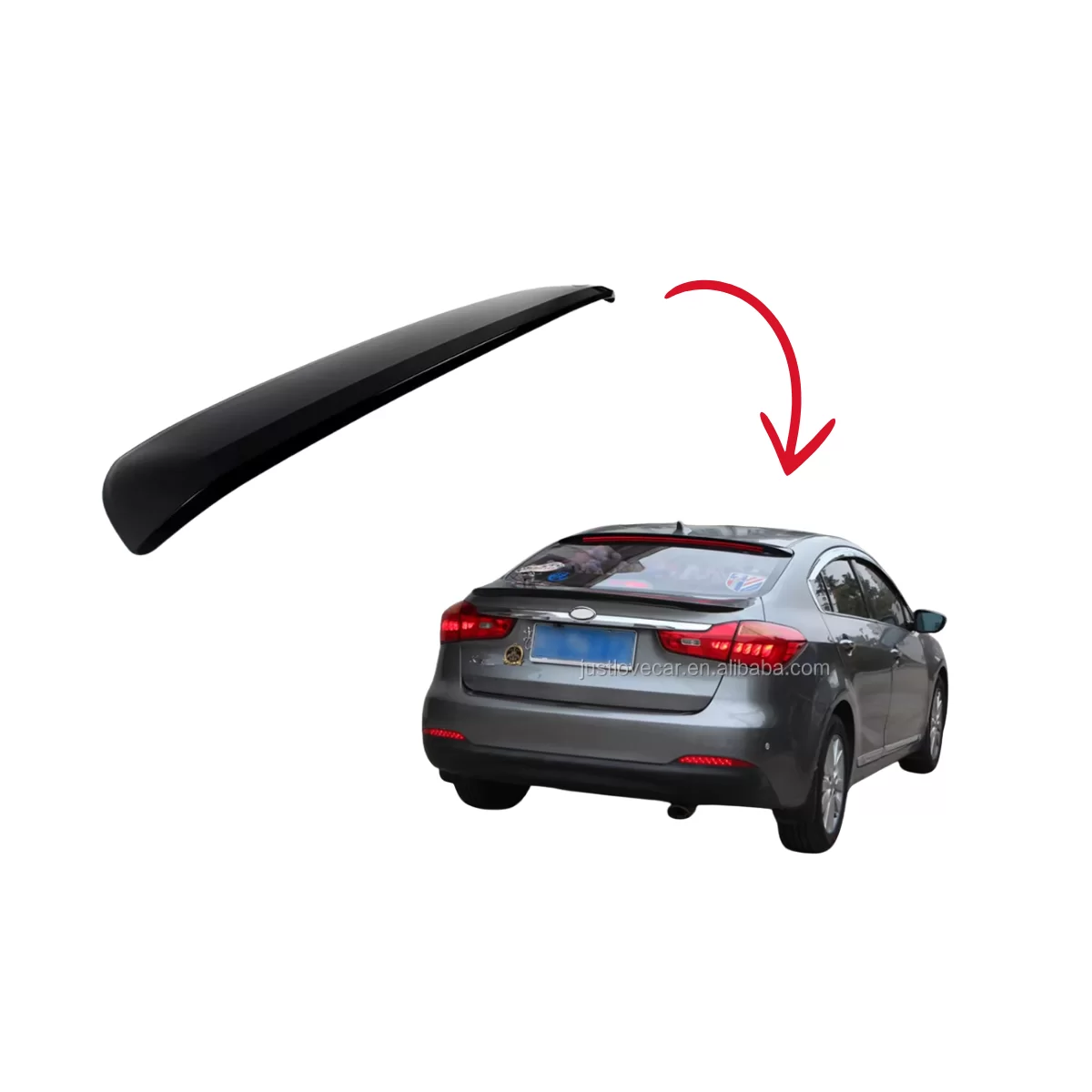 Kia K3-Cerato Roof Spoiler 2012-15